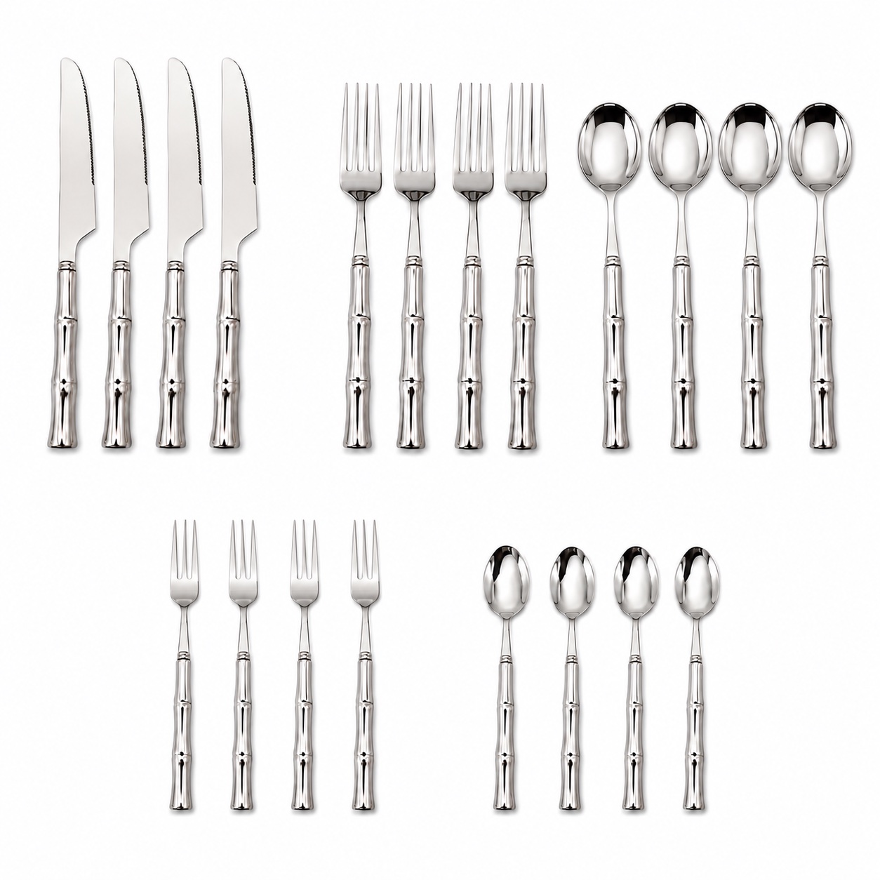 NANVARA 20 piece silverware set service for four