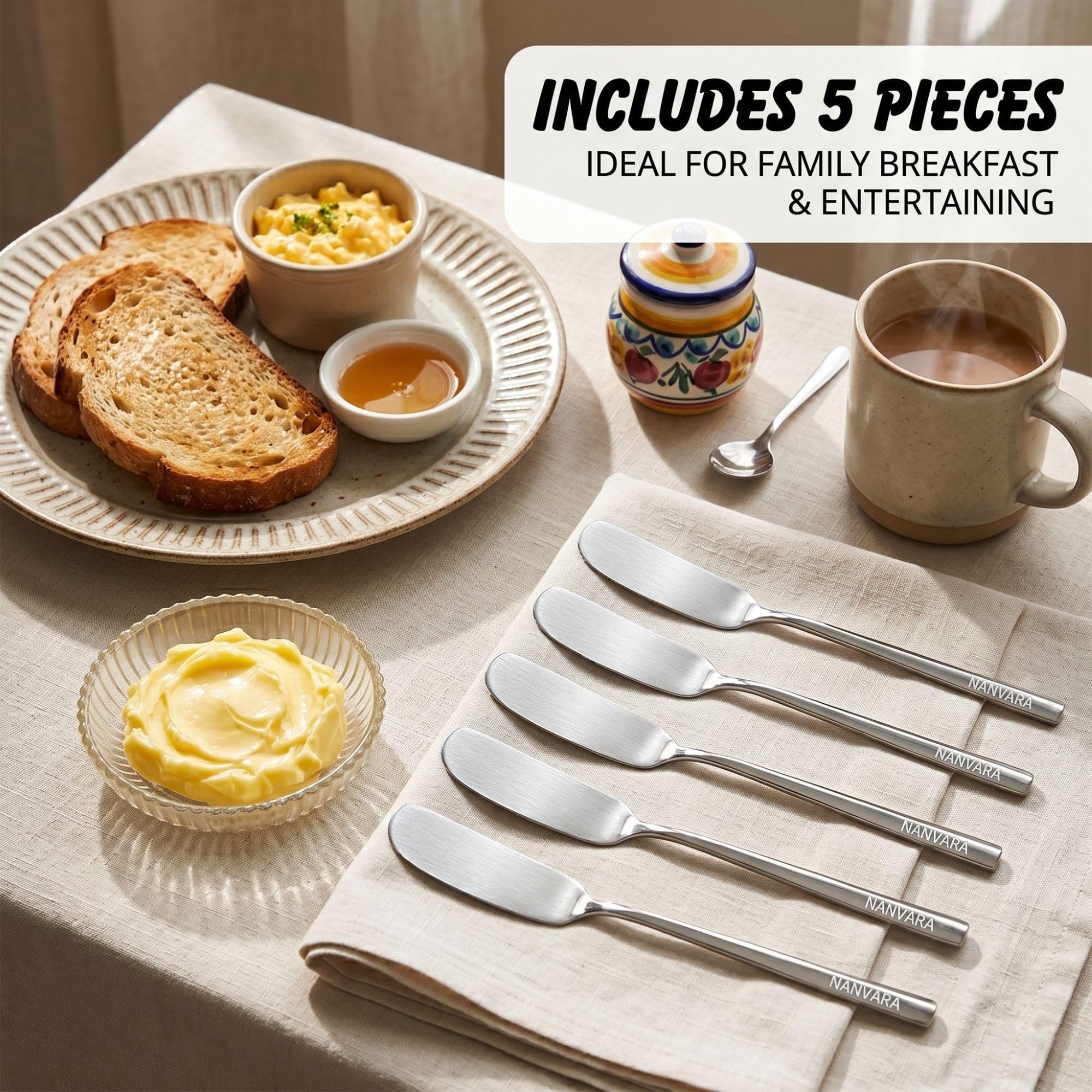 Butter spreader knives size image