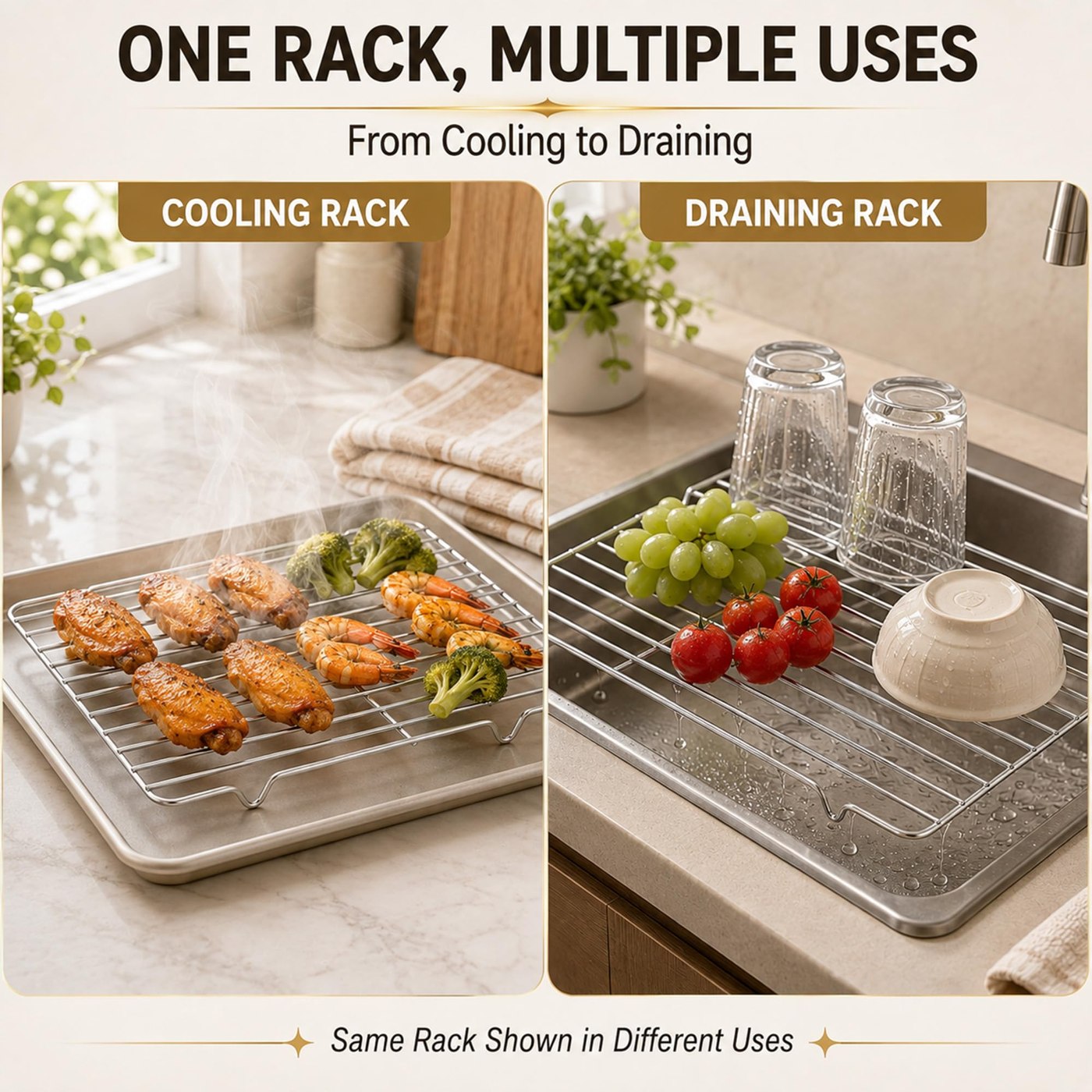 Cooling and draining use scenes