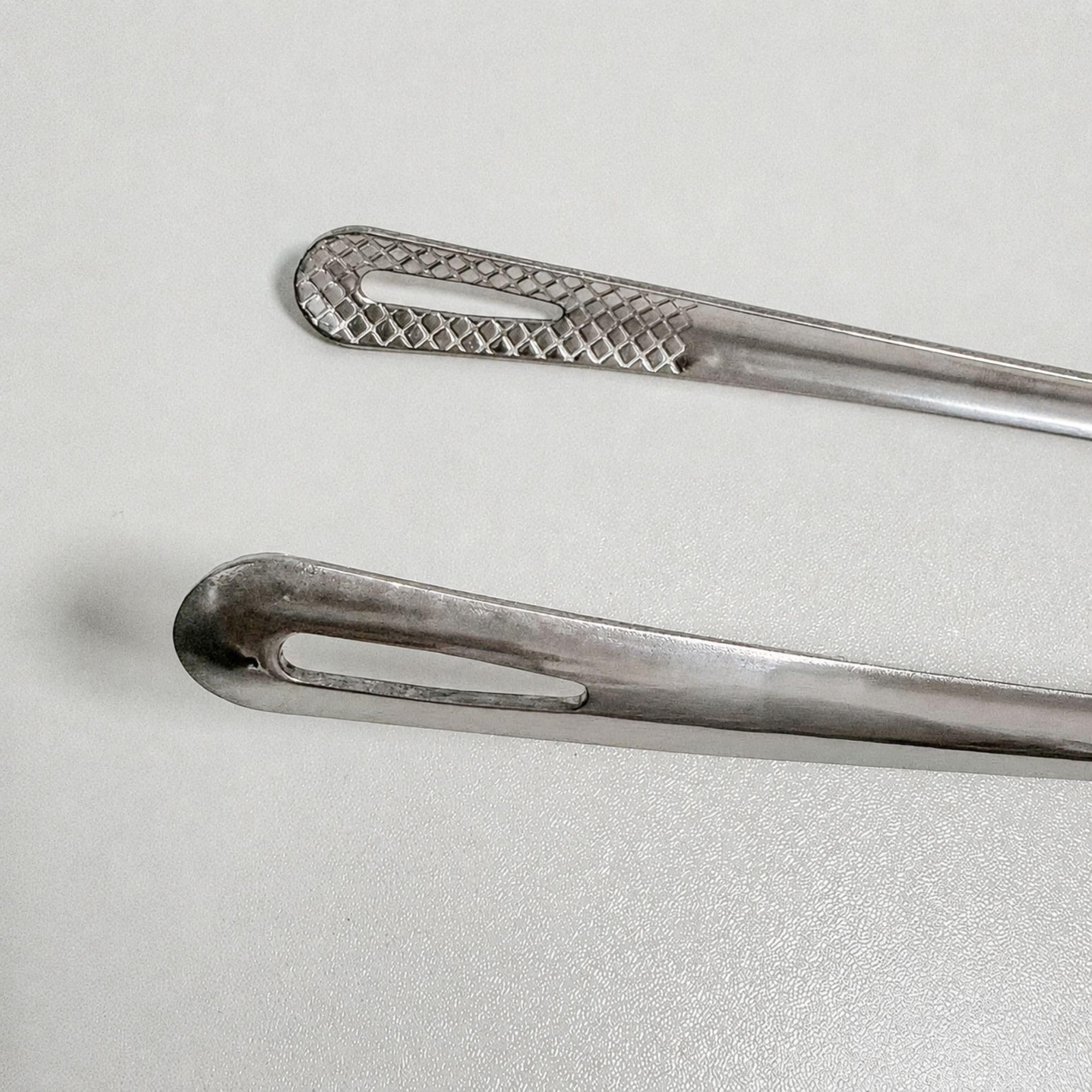 Korean BBQ tongs closeup image